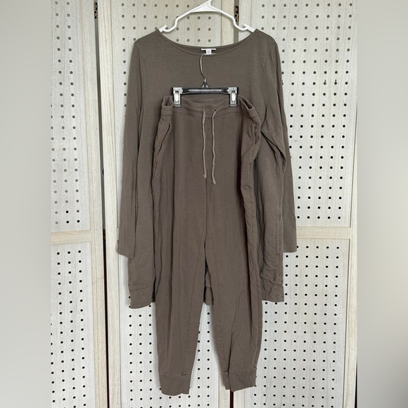 J. Jill Pants - J. Jill Olive Brown Jumpsuit